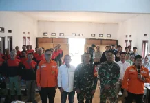 Satgas TMMD Kodim 0624 Latih Mitigasi Desa Cipelah