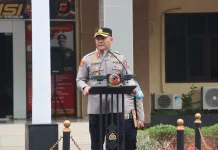 Kapolres Subang Beberapa Pesan pada Apel Jam Pimpinan