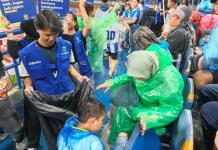 4.862 Kilogram Sampah Terkumpul di Laga Persib versus Malut