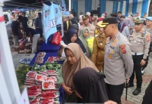 Bantu Masyarakat, Polres Subang Gelar Pasar Pangan Murah