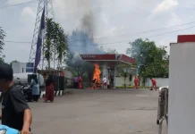 Motor Warga di Tasikmalaya Terbakar di SPBU
