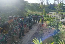 Apel Pagi TMMD-127, Tuntaskan Progres 1.194 Meter Pengecoran