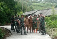 Wasev Mabes AD Monitoring TMMD Kodim/0624 di Desa Cipelah