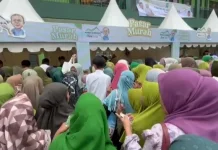 Ribuan Warga Antusias Datangi Bazar Ramadhan Wakil Ketua DPR RI  di Solokanjeruk