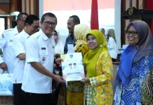 Pesan Wabup Kepada ASN yang Purnabakti dan Baru Diangkat