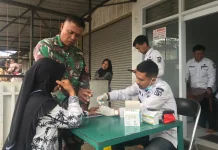TMMD 127 Kodim 0624 Tingkatkan Kesadaran Kesehatan Warga Desa