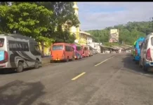Puluhan Sopir Elf Cianjur Selatan Sweeping Travel Gelap