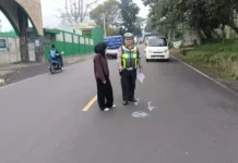 Tabrakan di Jalan Cugenang Cianjur, Dua Orang Terluka
