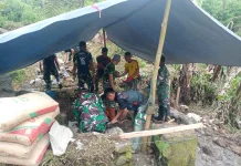Sarana Air Bersih Jadi Program Prioritas TMMD Kodim 0624 di Desa Cipelah