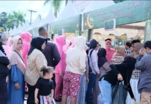Polresta Bandung Gelar Gerakan Pangan Murah dan Buka Puasa Bersama, Warga Antusias