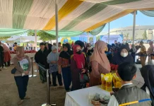 Polda Jabar Gelar Gerakan Pangan Murah di Arcamanik, Sediakan Ratusan Ton Beras