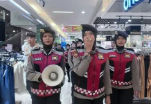 Polisi Patroli di Mal, Antisipasi Pencopet dan Himbau Warga Bandung Waspada