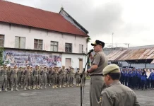 Ratusan Personil Satpol PP dan Damkar Cianjur Disiagakan
