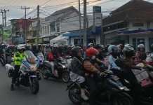 Urai Kepadatan Kendaraan di Gentong, Polisi Berlakukan “One Way”