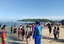 Wisatawan Membludak Satpol Airud Sisir Lokasi Titik Rawan Pantai
