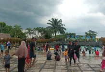 Libur Lebaran, Kunjungan Wisatawan di “Teejay Waterpark”  Tasikmalaya Menurun