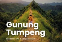 Pesona Eksotis Gunung Tumpeng Ikonik Sukabumi