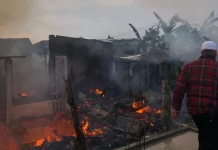 Belasan Rumah di Cipanas Cianjur Hangus Dilalap Si Jago Merah