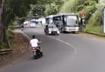 Jalur Gentong Tasikmalaya Sabtu Sore Terpantau Lancar