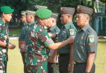 Pesan Dandim 0605/Subang Kepada 20 Prajurit  yang Naik Pangkat