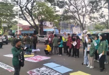 Unjukraasa di DPRD Cianjur, Aliansi BEM Prihatin Kasus Andrie Yunus