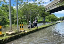 Banjir Rendam Jalan SOR GBLA,  Dipicu  Tingginya Volume Air
