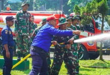 Kodim 0605/Subang Tingkatkan Kapasitas Personil Badai Bencana Musim Kemarau