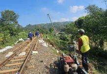 imbas Hujan, Perbaikan Jalur Kereta Api Cibeber–Lampegan selesai