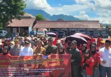 Hari Buruh,  Polisi di Garut Kawal Ketat Aksi Unjuk Rasa