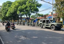 Berikan Rasa Aman Masyarakat Kodim 0605/Subang Gelar Patroli Bangsit May Day
