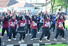 Lanud Husein Gelar "Olahraga Ceria" Ajak Warga Bandung Hidup Sehat