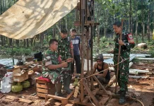 Bantu Masyarakat Dari Krisis Air Bersih, Kodim 0605/Subang Lakukan Pengeboran