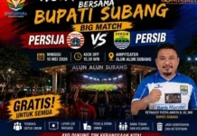 Bupati Subang Bakal Ikut Nobar  Persib vs Persija