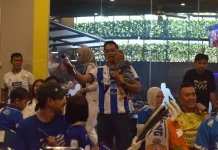 Nobar Biru di Graha Persib Pecah, Bobotoh Larut dalam Euforia