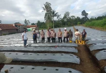 Desa Sirnajaya Dukung Langkah Polisi Berdayakan Lahan Tidur