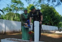 Peringati HUT Kodam III/Siliwangi Ke-80, Kodim 0605/Subang Gelar Ziarah ke TMP