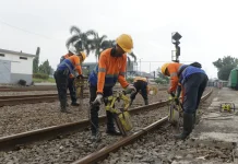 Tingkatkan Keselamatan Kenyamanan Perjalanan, Ribuan Meter Rel Diganti