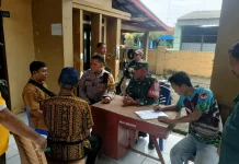 Babinsa Koramil Binong Hadiri Musyawarah Rencana Pemotongan Hewan Kurban