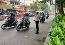 Polsek Cimahi Atur Lalu Lintas, Operasi Jajaran Lodaya Fokus Cegah Kemacetan