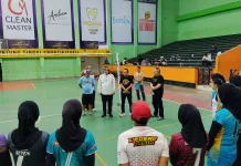 Berikan Dukungan PBVSI di Porprov, Diky Candra Tinjau Langsung Latihan Tim Voli