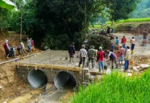 Kodim Subang Bangun Jembatan ARMCO Bantu Konektivitas Warga Desa Cimenteng