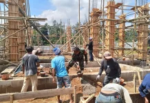 Babinsa Koramil Sagalaherang Jadi Motor Penggerak Pembangunan Mesjid