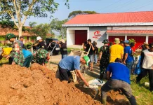 Danramil Ciasem Ajak Warga Jatibaru, Wujudkan Parkir Rapi Demi Masa Depan KDKMP
