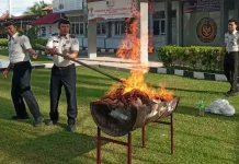 Pemusnahan Barbuk Razia Kamar Hunian, Komitmen Lapas  Ciptakan Kondusifitas