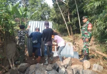 Progres Pembangunan Jembatan ARMCO di Desa Ciasem tengah Sudah Mencapai 28 Persen
