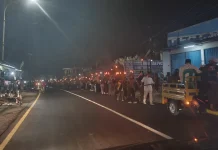 Polsek Jalancagak Libatkan Personilnya Amakna Pawai Obor Tahun Baru 1448 Hijriah