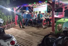 Sinergi Babinsa dan Bhabinkamtibmas Patroli Ronda Malam di Wilayah Binaan