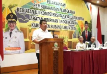 Buka Uji Kompetensi JPT Pratama, Bupati Subang Butuh Pejabat Penggerak