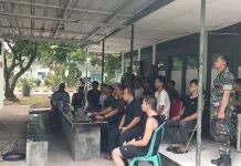 Kodim Subang, Manfaatkan Momentum Nobar Pildun Sebagai Ajang Komsos Dengan Warga