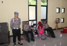 Kegiatan Donor Darah,Wujud Kepedulian Anggota Polres Subang di HUT Bhayangkara